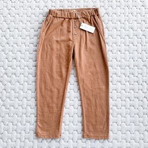 NWT Rylee & Cru Rust Joggers. Size 6-7 years.